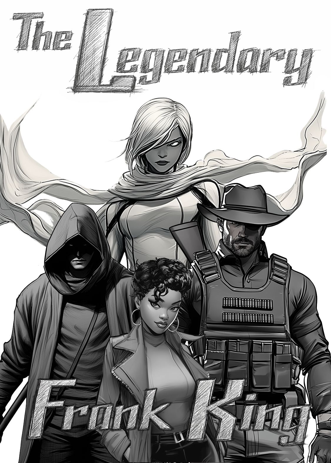 This is the limited edition Sketch Cover only available on hardcover copys of The Legendary via Kickstarter